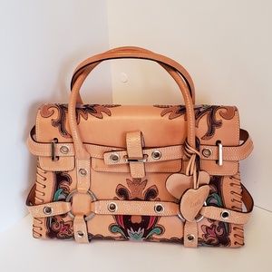 Luella Tan Medium Gisele cowgirl Handbag purse